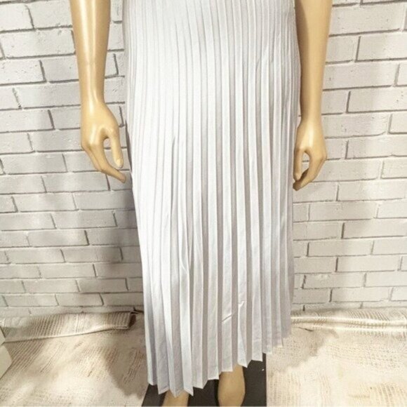J.Crew Gwyneth Pleated Slip Skirt • Satin Midi • Size XL• NWT • Swishy & Elegant - Picture 5 of 13